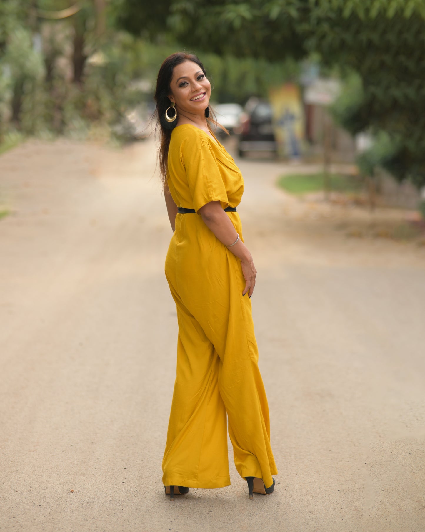 YELLOW JUMP SUIT