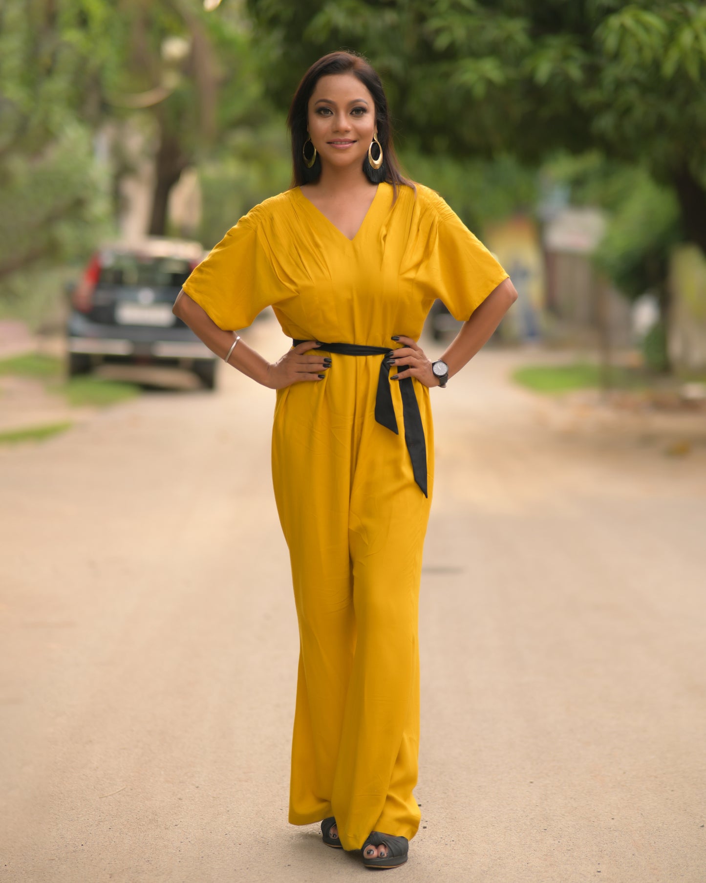 YELLOW JUMP SUIT