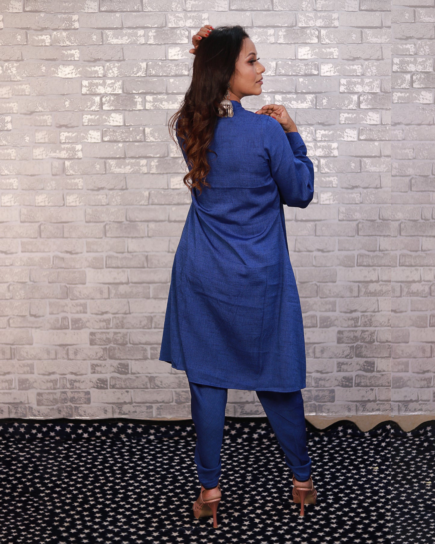 ROYAL BLUE DHOTI KURTA SET