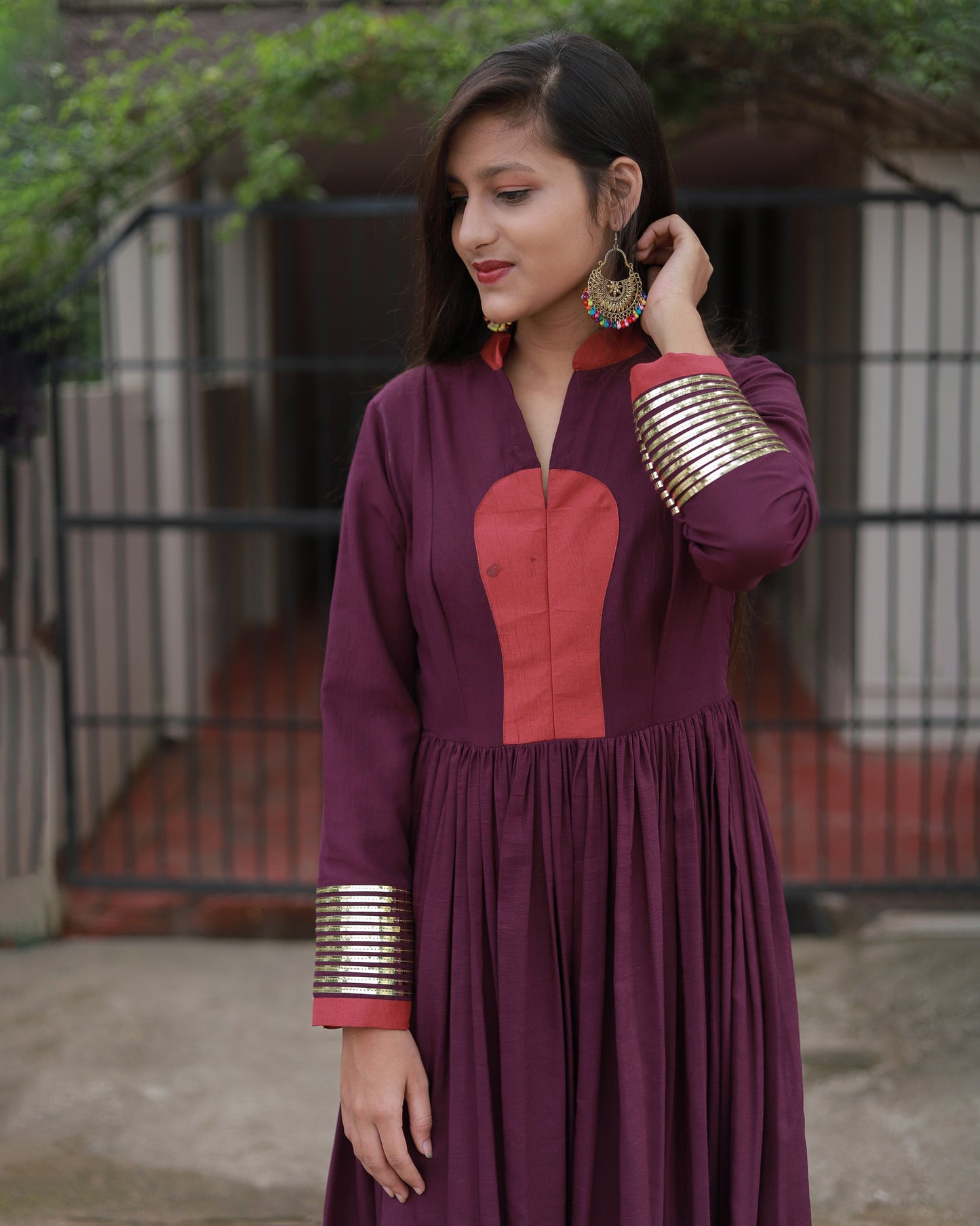 WINE-RUST DRESS