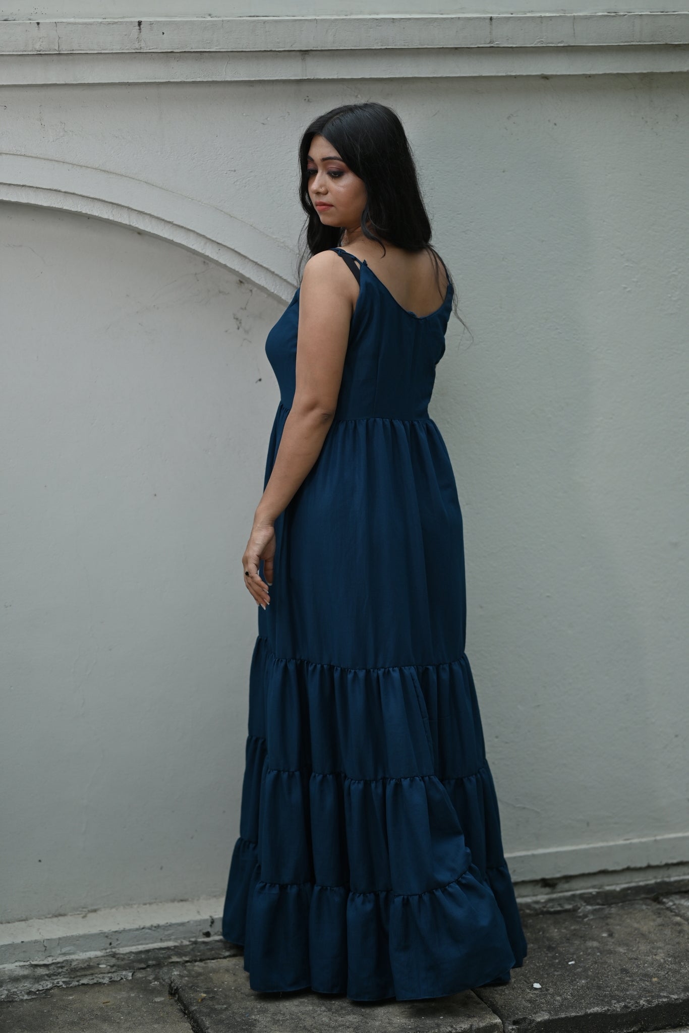 BLUE LAYERED DRESS