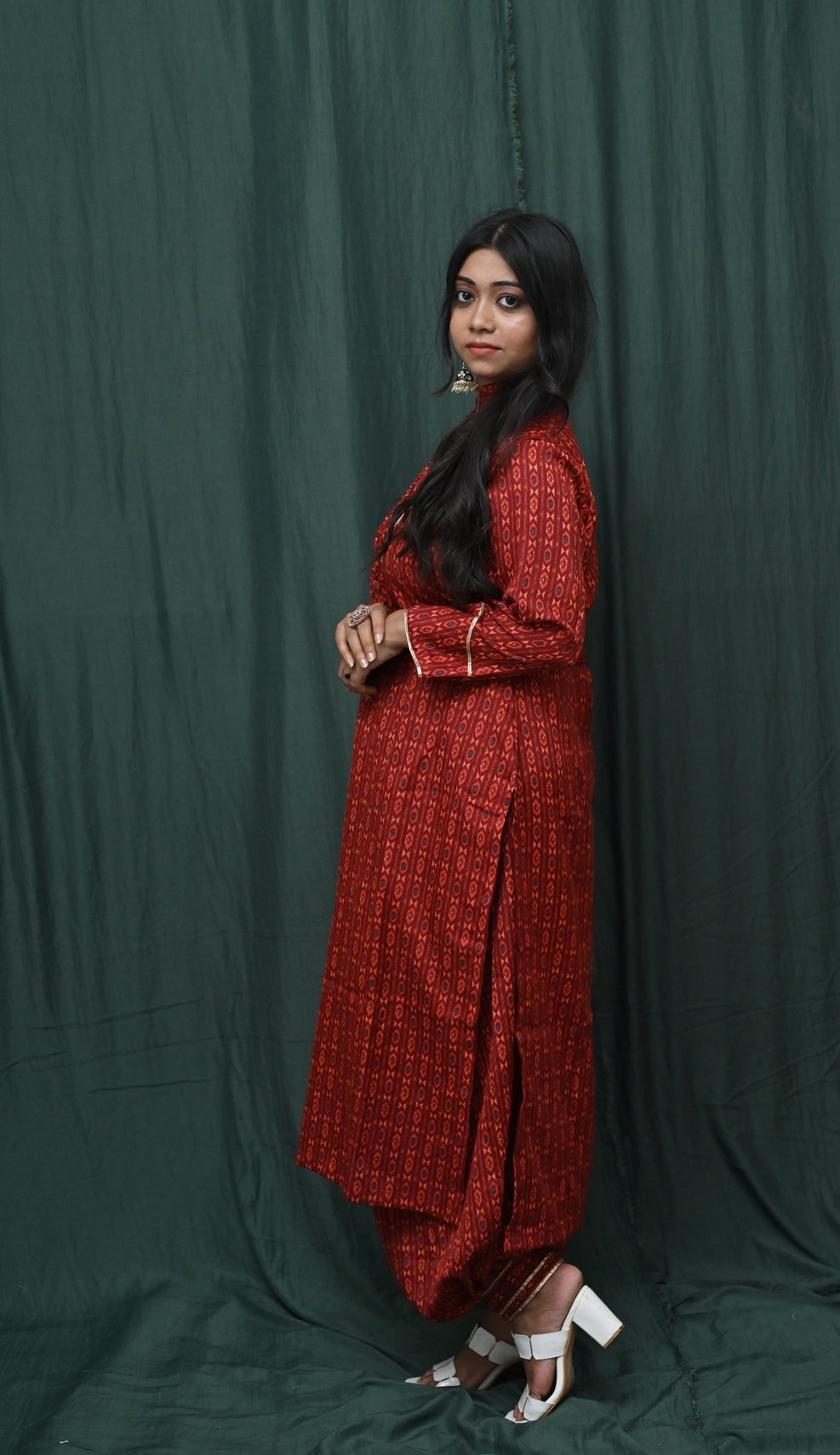 COTTON PRINTED KURTA SET