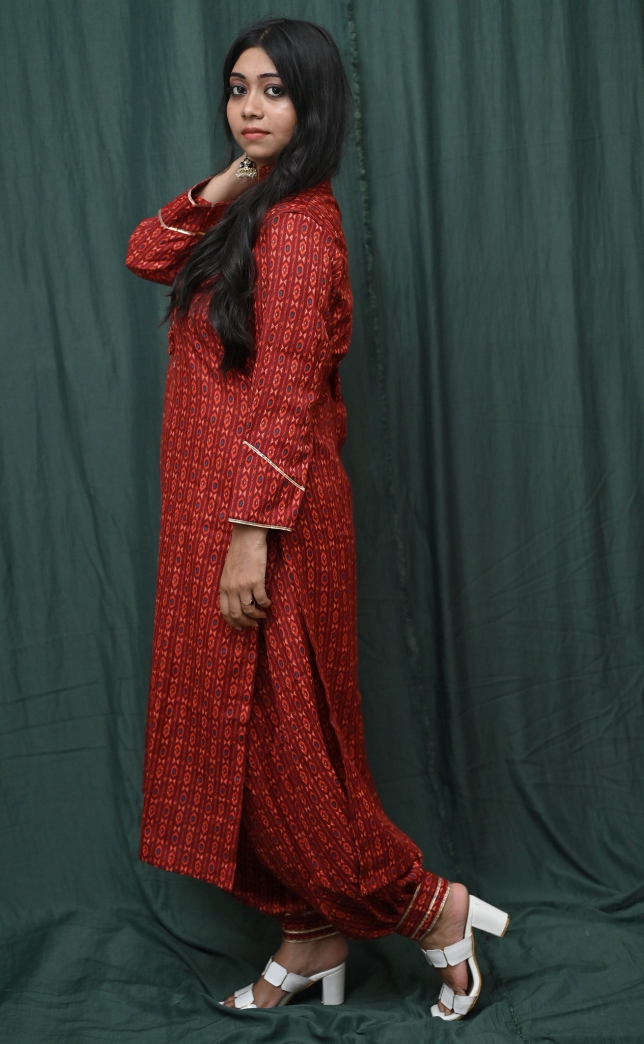 COTTON PRINTED KURTA SET